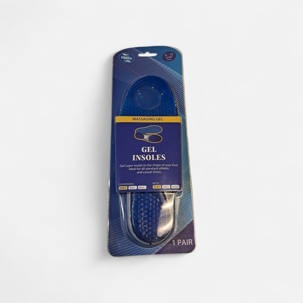 Welby Massaging Gel Insoles Women Sizes 6-10‎ Brand New